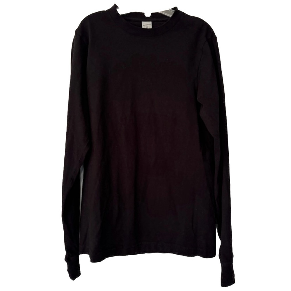 Sporty & Rich Men’s Black Long Sleeve Cotton Tee Shirt Size XS - Picture 2 of 6